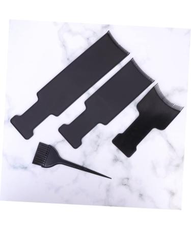FOMIYES 4pcs Hairdressing Tint Comb Balayage Brush Kit - Professional Hair Coloring Set with Highlight Board for Salon and Home Use - Buy Online on GoSupps.com