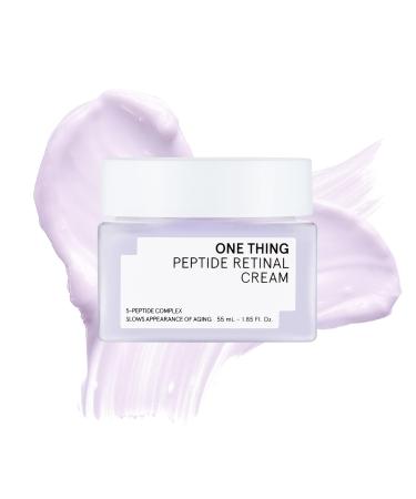 ONE THING Peptide Retinal Cream Vitamin A Faster Acting than Retinol Retinaldehyde Anti Aging Face Cream Smooths Wrinkles Refines Pores and Improves Elasticity Korean Skincare 1.85 fl.oz 55ml