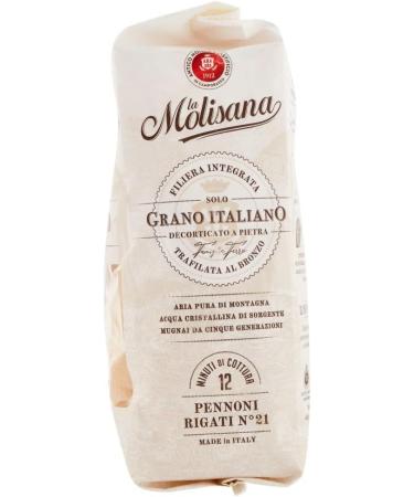  Italian Gourmet E.R. La Molisana Pennoni Rigati N. 21 Pasta Lenta Lavorazione Lot de 5 p tes en semoule de bl dur Bronze 500 g + Polpa Italian Gourmet Polpa 400 g - Buy Online on GoSupps.com