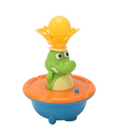 Fountain Crocodilian Bath Toy  Unique Design 5 Modes Baby Bath Toy Adorable Gifts for Toddler for Bathroom for Pool(Orange)