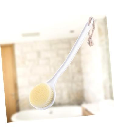 Healeved Body Shower Brush - White Handle Bathing Massage Tool - Buy Online on GoSupps.com