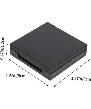 Healeved 4pcs Blush Box Eyeshadow Box Eyeshadow Supplies Empty Highlighter Case Eyeshadow Powder Plastic 5x5cm Black - Buy Online on GoSupps.com
