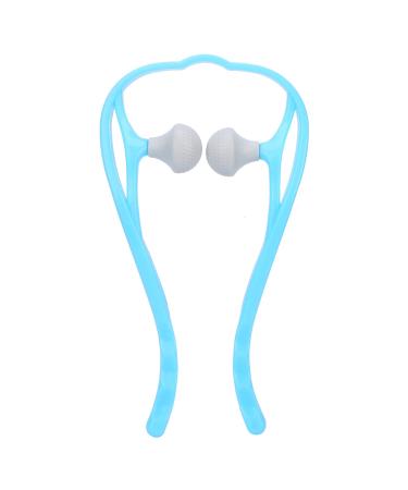 Verdant Touch Roller Neck Massage Tool Hand Roller Neck Massage Tool Trigger Point Neck Shoulder Manual Self Massager Blue