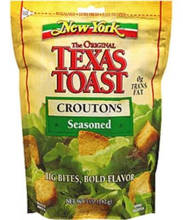 New York The Original Texas Toast Croutons, Seasoned 5 Oz (Pack of 4)