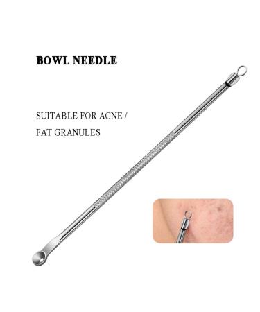 ROMANTIC BEAR 8pcs Acne Needle Set - Stainless Steel Comedo Extractor & Blemish Remover | Essential Skin Care Tool - Buy Online on GoSupps.com