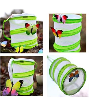 iPobie Butterfly Habitat Insect Cage Collapsible Bug Catcher Net Round Pop Up Mesh Net (Small Size) - Buy Online on GoSupps.com