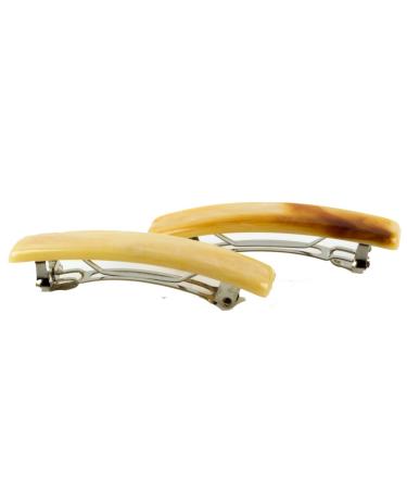 2pcs Rectangular Patent Clasp 52x12mm in Light Amber - Made in Germany | WeLoveBeads - International Shipping Available - Buy Online on GoSupps.com