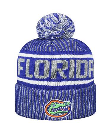 Top of the World Men's NCAA Glacier Cuffed Knit Beanie Pom Hat Florida Gators One Size