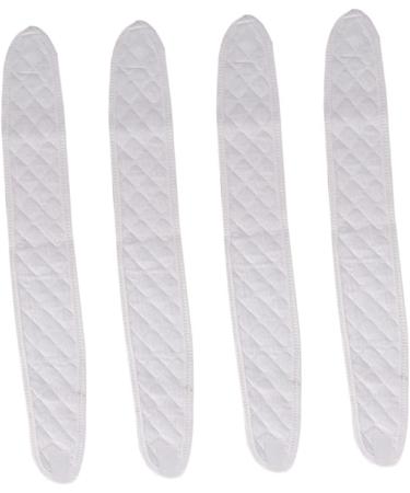 Healeved 4pcs Umbilical Cord Navel Belly Bands for Newborn Baby - Pure Cotton Belly Protector - White - 43X8CM - Buy Online on GoSupps.com