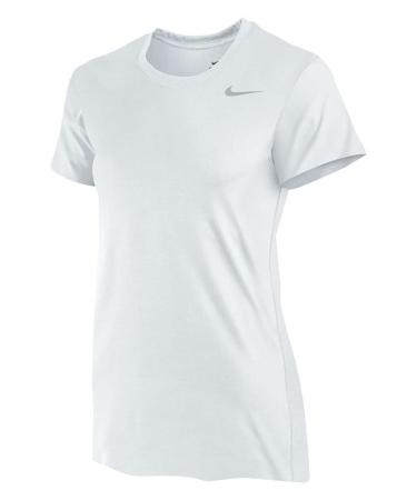 Nike Women's Legend Short Sleeve Shirt Large White