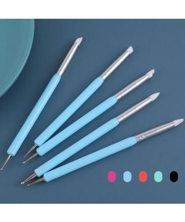 QOKLIYUI 5piece Fashionable Double Ended Nail Liner Brush Dotting Pen For Trendy Nail Art Double Ended Nail Dotting Pens Acrylic style 1 - Buy Online on GoSupps.com