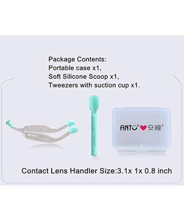 AITIME Soft Contact Lenses Remover and Insertion Tool Contact Tweezers and Soft Silicone Scoop for Girls with Long Nails for Ladies Green - Buy Online on GoSupps.com