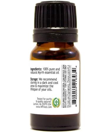 Myrrh Essential Oil 1/3 fl oz (10 ml) Amber Glass Bottle w/Euro Dropper 100% Pure Essential Oil - GreenHealth - Buy Online on GoSupps.com
