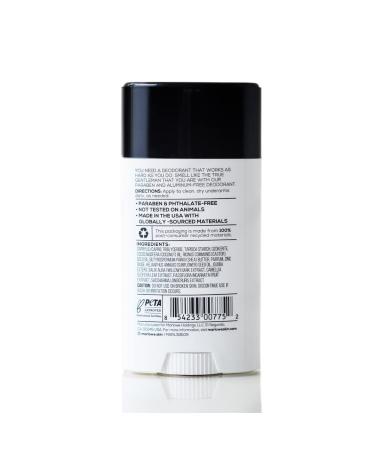 MARLOWE. No. 024 Natural Deodorant for Men 3-Pack | Aluminum Free Stick | Made with Coconut Oil Shea Butter Jojoba | Only No-Nonsense Ingredients that Work Best | Fresh & Woodsy Scent Original 3pack - Buy Online on GoSupps.com