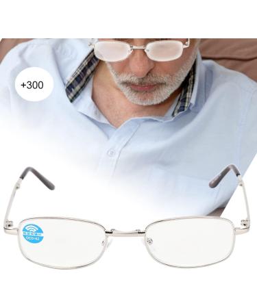 Portable Blue Light Blocking Reading Glasses for Presbyopia - Compact Folding Silver Frames with Case | Shop Internationally - Buy Online on GoSupps.com