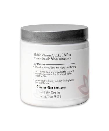 Glimmer Goddess Organic Whipped Body Butter - Unscented 8 oz | Natural Skin Moisturizer - Buy Online on GoSupps.com