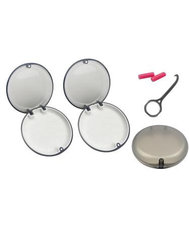 Youya dental dentist and owner 2 pieces solid orthodontic aligner holder dentistry wrong box transparent tooth protection bracket protective cover for oral care dentistry 2 x black bowl white faith