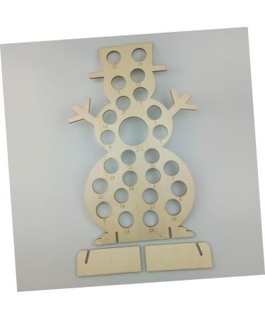 RORPOIR DIY Advent Calendar 1pc Wood Santa Crafts Unfinished Wood Ornament Xmas Chocolate Rack Calendar Christmas Decorate As Shown 27X12X40CM - Buy Online on GoSupps.com