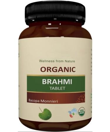 Organic Bacopa Monnieri(Brahmi) 750mg - 60 Tablets (Pack of 1) - Buy Online on GoSupps.com