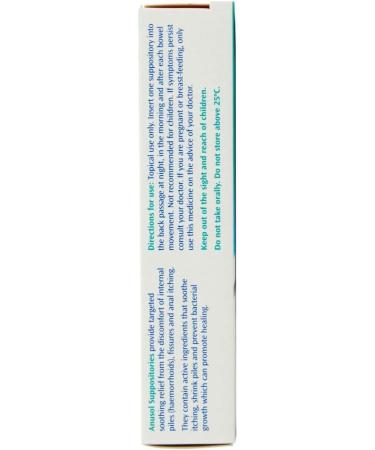 Anusol Haemorrhoids Treatment - 12 Suppositories | Fast Relief for Piles - Buy Online on GoSupps.com
