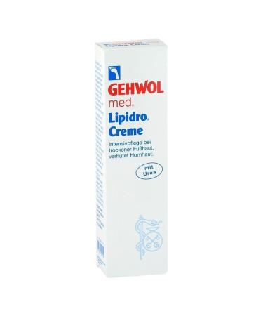 Gehwol med Lipidro Cream 3x 125ml Foot Care Foot Cream with Urea 125 ml (Pack of 3)