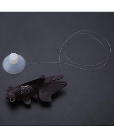 Shop Brown Goldfish - Realistic Floating Plastic Fish for Aquariums | Movable Ornament Decorations - Buy Online on GoSupps.com