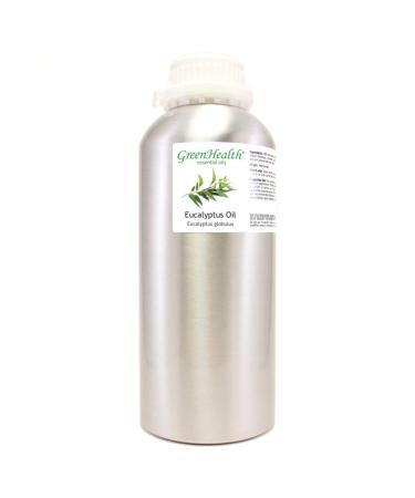 Eucalyptus Essential Oil - 100% Pure Therapeutic Grade Essential Oil 32 fl oz (Greenhealth) - Aluminum Bottle