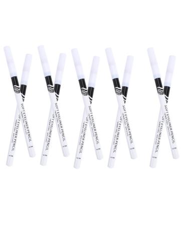 Outanaya 24pcs Eyeliner Pencil Liner Pencil Makeup Iluminador De Maquillaje Brow Pencil Wooden Pole White