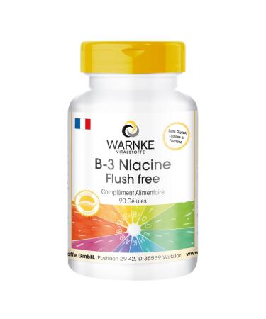 B3 Niacin without Redness 400 mg - 90 capsules - Vegan - vitamin | Warnke Vitalstoffe - Quality from German pharmacies