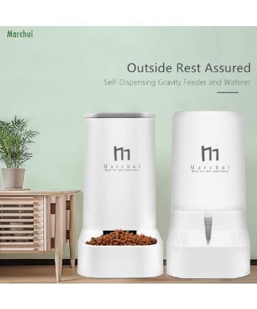 Self-Dispensing Cat Dog Feeder and Waterer for Convenient Pet Care - Buy Online on GoSupps.com