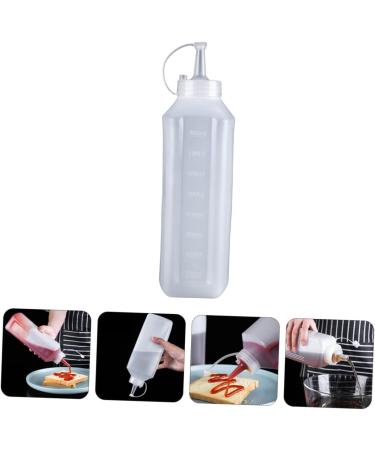 Zerodeko 3 Pcs Squeeze Sauce Bottle Syrup Bottle Food Grade 25x8x6cmx3pcs Whitex3pcs - Buy Online on GoSupps.com
