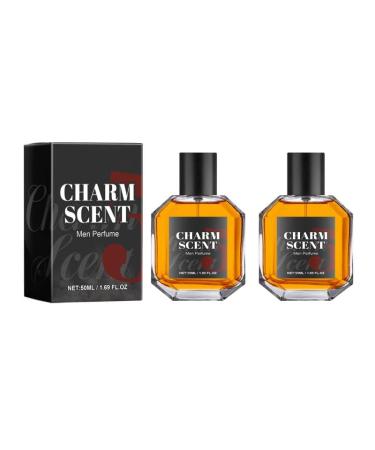 lisade Men's Charm Scent Perfume Cedarwood Long-lasting Fragrance Pheromone Oil for Men To Attract Women Pheromone Perfume for Man Pheromone Essential Oil (2 PCS)