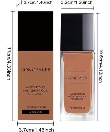 Fond de Teint Cr meux Teinte Profonde Couvre Les Imperfections Unifie le Teint L ger Longue Dur e Hydratant et Radieux.(2pcs) - Buy Online on GoSupps.com