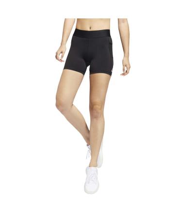 adidas Women's Alphaskin Training Short Tights Medium 4 Inches Black/White