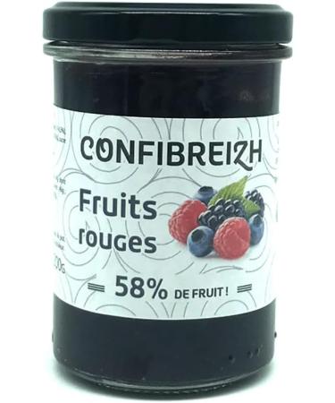  Paysan Breton Set of 4 230 g jam jars of red berries traditional production in copper cauldron and rich in fruit Brittany - Buy Online on GoSupps.com
