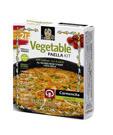 Carmencita Vegetable Paella Kit with Enameled Pan - 2 Portions | Shop Now! - Buy Online on GoSupps.com