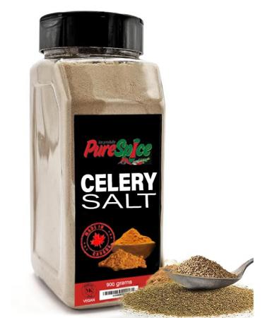 PureSpice Celery Salt Spice 900Grams | Restaurant Grade Vegan Kosher Powder Seasoning | Premium Flavor for Cooking Meat Steak Rub and Sauce