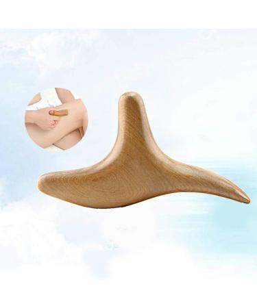 Healifty Trident Shaped Gua Sha Board - Natural Wood Scraping Massage Tool for Spa & Acupuncture - Buy Online on GoSupps.com