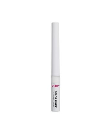 Ruby Kisses Color Liquid Eyeliner - Water Resistant Long Lasting 3ml (0.10 fl.oz.) - White - Buy Online on GoSupps.com