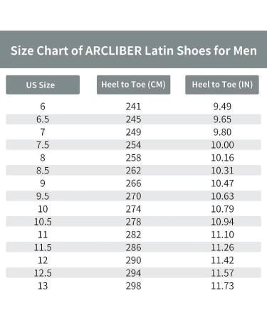 ARCLIBER Men's Ballroom Dance Shoes - PU Leather Tango Salsa Latin Sole, Black, Size 13 - Buy Online on GoSupps.com