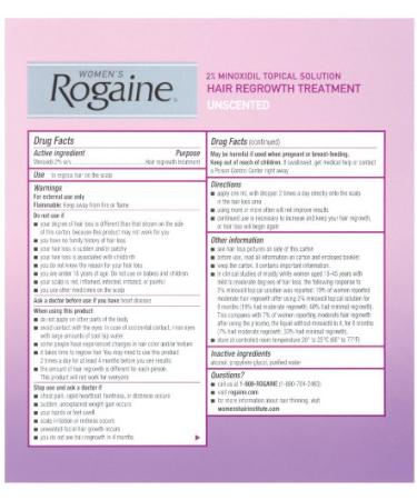 Rogaine for Women Hair Regrowth Treatment - 3 Pack (2 oz each) - Buy Online on GoSupps.com