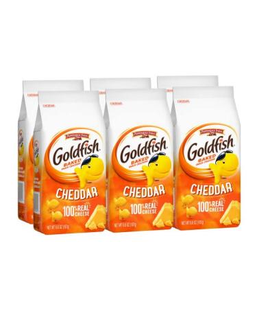 Pepperidge Farm Goldfish Cheddar Crackers Snack Crackers 6.6 Oz. Bag 6 Count Box