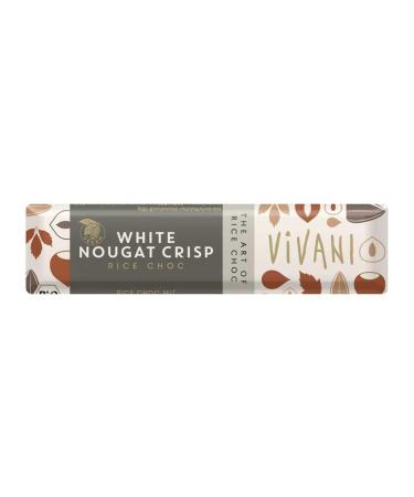 Vivani Organic Chocolate | White Nougat Crisp | 5 x 35g