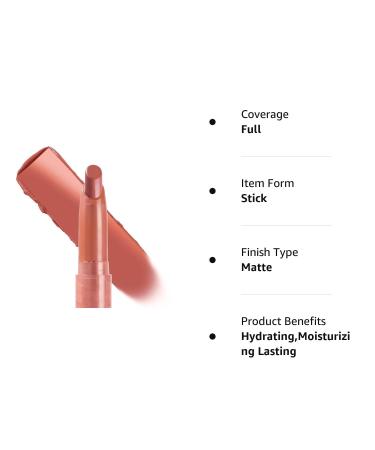 ColourPop SLACKER Lippie Stix Matte Lipstick - Peachy Nude, Long-Wear Hydrating Formula - Buy Online on GoSupps.com