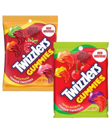 Twizzlers Tongue Twister Pack 182g (2 Mixed Flavours)