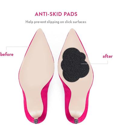 Non-Skid Shoe Pads for High Heels - 6 Pairs of Self-Adhesive Anti-Slip Grips and Protectors by Solemates - Buy Online on GoSupps.com