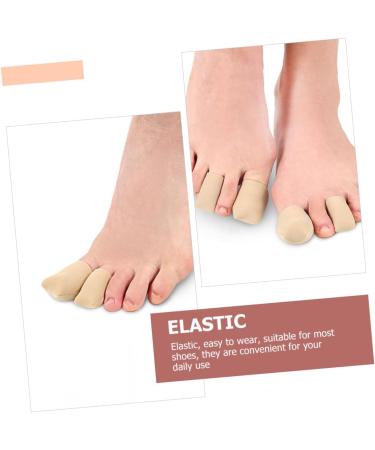 Lurrose 6 Pcs Silicone Gel Toe Sleeves Set - Toe Protector Caps for Safety, Elastic and Nylon Covers Included - 2.5x4cm - Buy Online on GoSupps.com