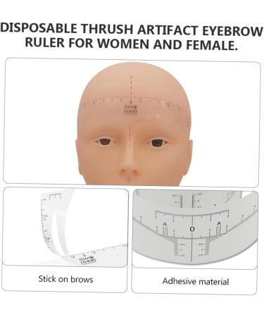 Hemoton 1 Roll Disposable Ruler Eyebrow Microblading Ruler Scale White Eyebrow Card Paper Woman - Buy Online on GoSupps.com