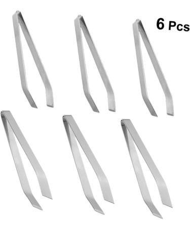 PopetPop Zonge 12 STK Stainless Steel Food Tweezers - Sloping Bone & Hair Removal for Fish - 11x2.3cm - Quality Household Tweezers - Buy Online on GoSupps.com