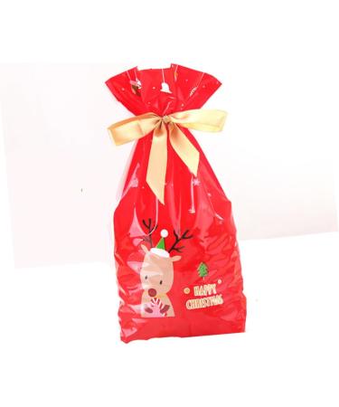 ORFOFE 10pcs Gingerbread Bags Elk Candy Bag Drawstring Bags for Candy Packing Bag Snowflake Crisp - Buy Online on GoSupps.com